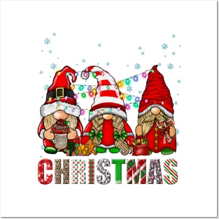 Merry Christmas Gnome Family Funny Xmas Tree Women Men Kids Posters and Art